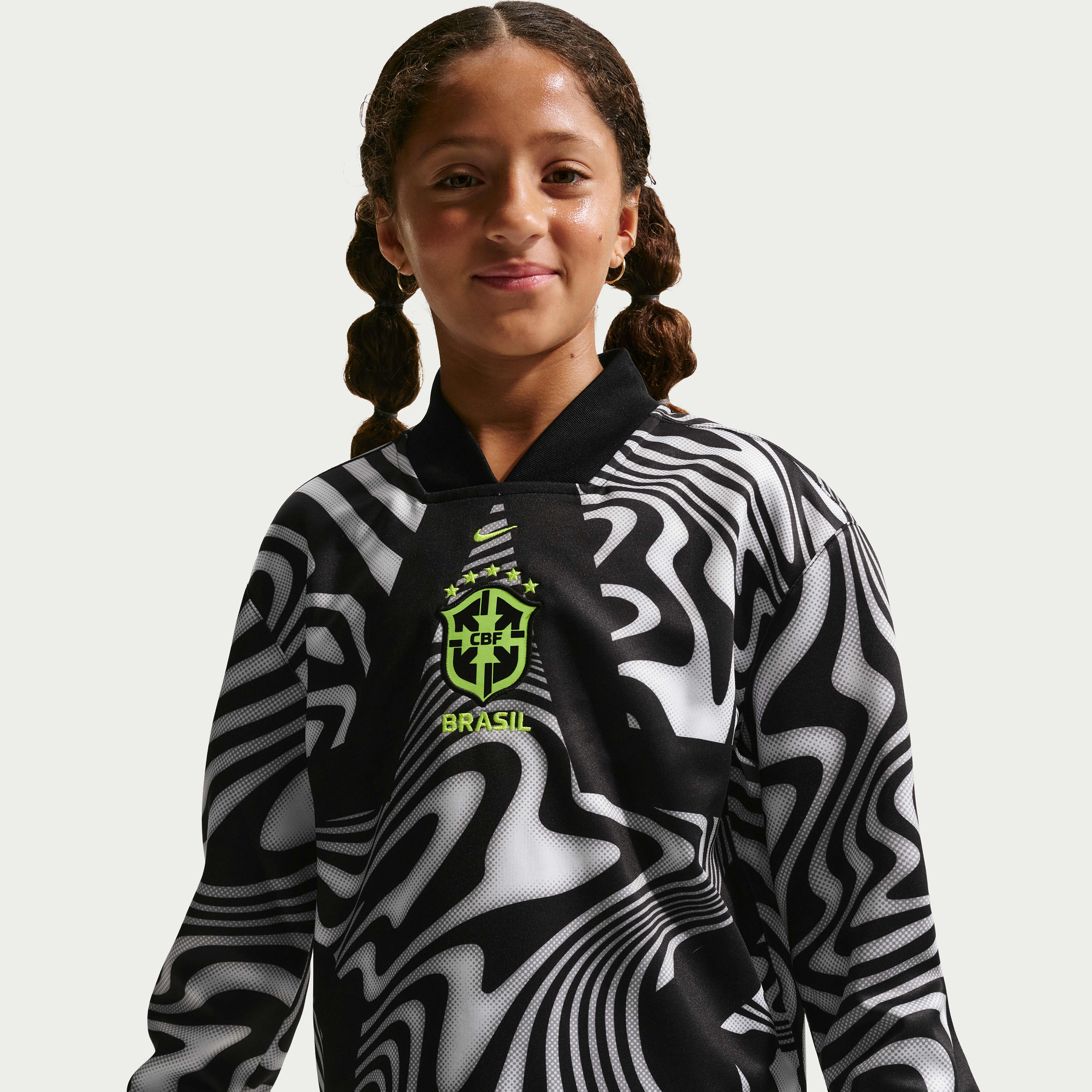 Nike Brazil Hollywood Keeper Big Kids' Nike Dri-FIT Soccer Jersey